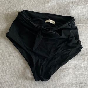 Mara Hoffman Jay high waist bikini bottom with tie